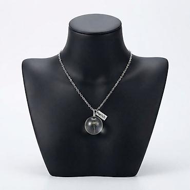 Цепочка чынжыр мончок Ожерелье колье О с подвеской «Wish» и настоящим