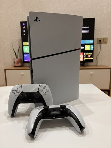 playstation 4 pro 2tb: Sony PlayStation 5 Slim 1TB - 2 ədəd DualSense pultu - Öz qutusu -