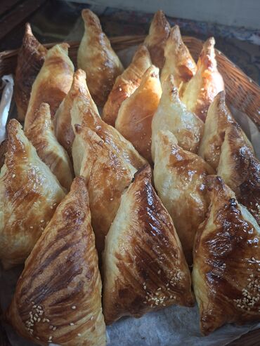 Выпечка, хлебобулочные изделия: Магазиндерге заказ алабыз. Самса из слоёного теста - Треугольные — 9