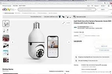 Kamere za video nadzor: WiFi pametna sigurnosna kamera u obliku sijaličnog grla (E27) - — 15