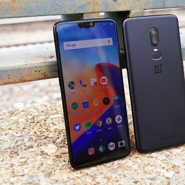 телефон в кридит: OnePlus 6, Б/у, 128 ГБ, цвет - Черный, 2 SIM
