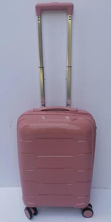 Putni koferi i torbe: Tvrdi kofer na točkiće – ružičasta boja - Materijal: tvrda — 7