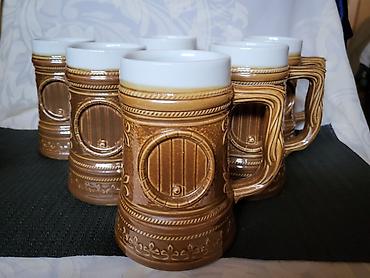 Čaše: Krigle nove Zajecar porcelan iz 70ih.god. Nove porcelanske — 5