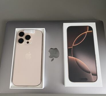 iphone 16 pro baki: IPhone 16 Pro, 128 GB, Desert Titanium, Sənədlərlə