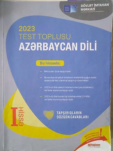 Testlər: Məhsul: “Azərbaycan dili – 2023 Test Toplusu”, I hissə Xüsusiyyətlər — 1