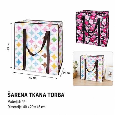 KMT Štampana tkana torba 3280778 Praktična, izdržljiva i prostrana