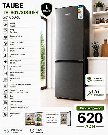 prosessor satilir: Soyuducu Taube TB-60178DGDFS Taube soyuducu TB-60178DGDFS Şəhər — 1