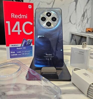 скупка ноутбуков дорого: Redmi, Redmi 14C, Жаңы, 128 ГБ, түсү - Көгүлтүр, 2 SIM