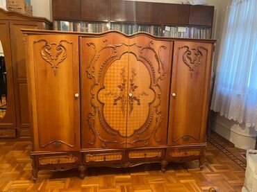 taxta mişarı: Açılan, 4 qapılı Düz dolab, Qarderob, paltar dolabı