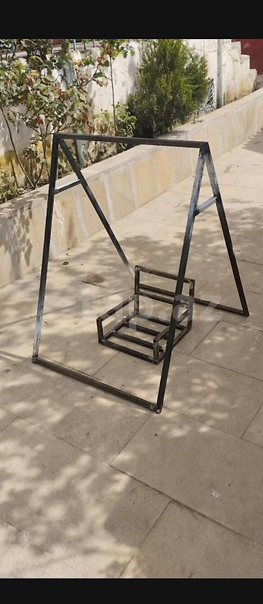 qaynaq utusu: Metal yelləncək karkası - Material: qalın divarlı metal profil boru - — 3