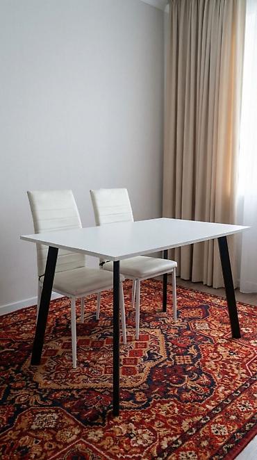 study table: Обеденная группа: стол + 2 стула - Стол прямоугольный, современный — 1