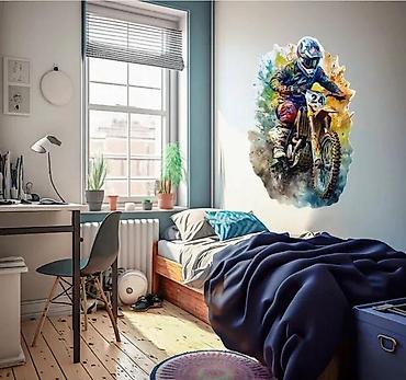 barski set: Zidna nalepnica -motocross kroserica nalepnica za zid- 2392 📌 opis — 2