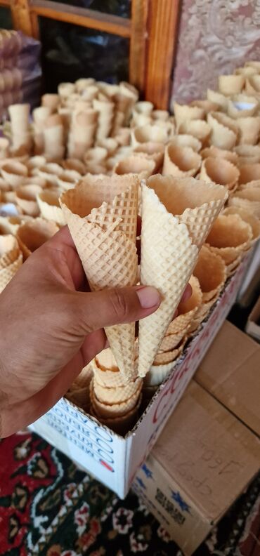 Кондитерские изделия, сладости: Вафелные стаканчики и рожки для мороженое🍦 Оптовая цены Доставка по — 11