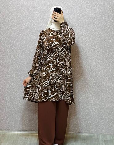 Dəstlər, kostyumlar: Hicab geyimi hicab paltarı dəst *Parça: Cesika (Mədinə ipəyi)* *Ölçü — 15