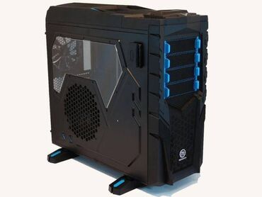 корпус пк: Корпус ПК Thermaltake, цвет - Черный, Б/у