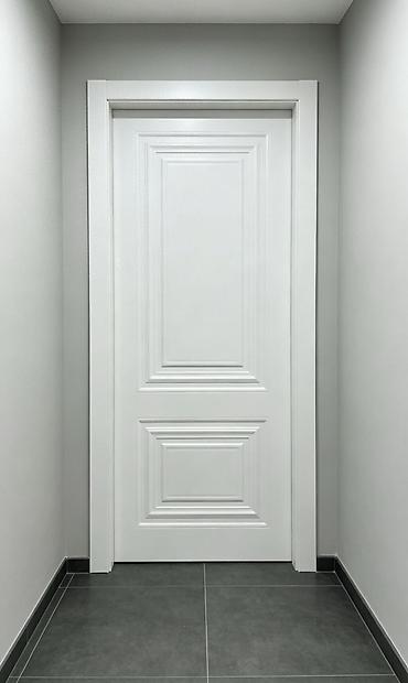 Ağ rəngdə klassik dizaynlı otaq qapısı - Material: MDF əsaslı, hamar lalafo.az -da Ağ rəngdə klassik dizaynlı otaq qapısı - Material: MDF əsaslı, hamar