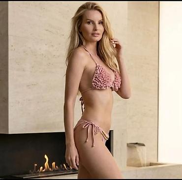 Swimwear: Ženski bikinij set – puder‑roze - Dvodelni kupaći kostim u puder‑roze — 1