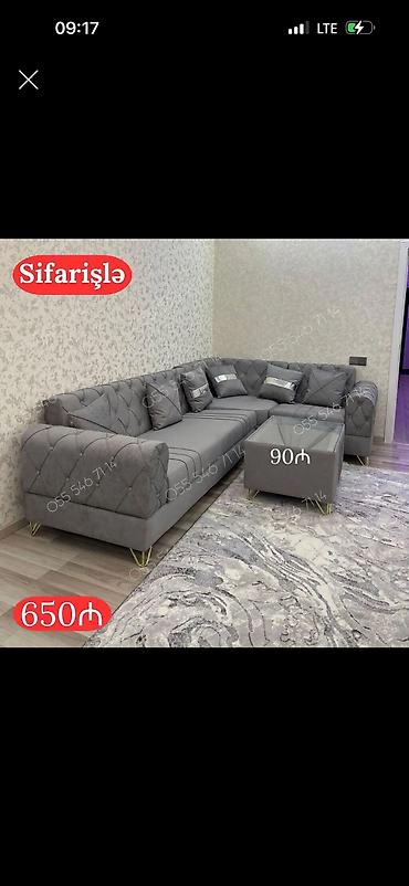 Ev üçün mebel: Divan sifarisle acilan bazali — 1