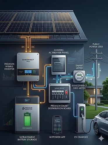 Инверторлор: Гибридный инвертор для солнечных панелей Growatt SPF 6000 ES Plus + — 2