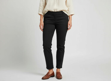 qiosk spodnie: Material trousers for women, size M