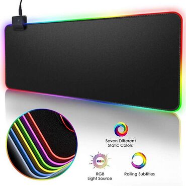 коврики для мыши marvo: Коврик для мыши игровой RGB-01 с подсветкой. Арт.1765 Размер 780*