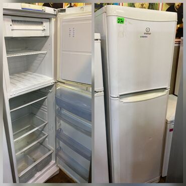 Soyuducular: İşlənmiş 2 qapılı Indesit Soyuducu Satılır, rəng - Ağ — 2