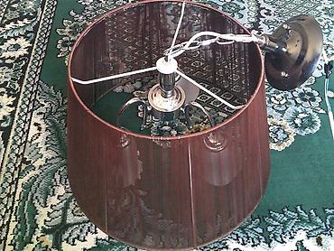 Люстры: Продаю красивую 3х рожковую люстру, б/у. Люстра- абажур в рабочем — 7