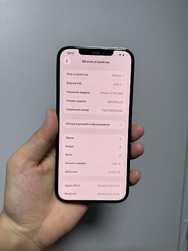 iphone 15 max: IPhone 12 Pro Max, Б/у, 256 ГБ, Pacific Blue, Защитное стекло, Чехол, 100 % — 5