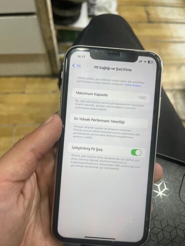 Apple iPhone: IPhone 11, 128 GB, Ağ, Simsiz şarj, Face ID