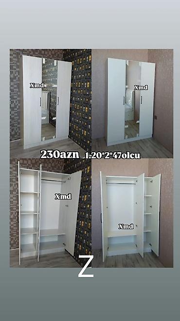 Yeni, 3 qapılı, Güzgülü, Ağ, Taxta, Açılan, Düz dolab lalafo.az -da Yeni, 3 qapılı, Güzgülü, Ağ, Taxta, Açılan, Düz dolab