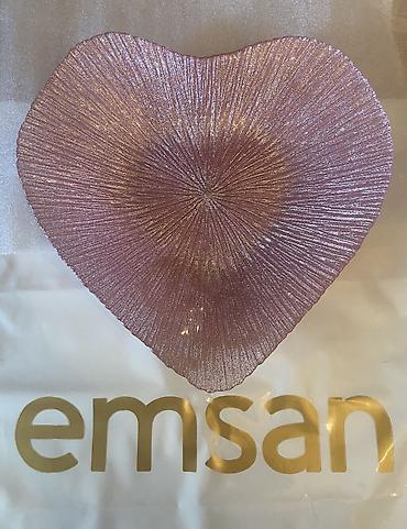 Meyvə qabları: EMSAN Made in Türkey — Meyvə qabı Şüşə dekorativ qab – ürək formalı -da lalafo.az — 1 Meyvə qabları: EMSAN Made in Türkey — Meyvə qabı Şüşə dekorativ qab – ürək formalı — 1