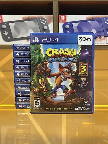 xbox disk: Crash N-Sane Trilogy-PS4 diski Oyun diski tam işlək vəziyyətdədir, heç — 1