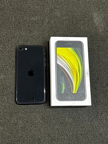 iphone se 2016 ekran: IPhone SE 2020, 64 GB, Jet Black, Zəmanət, Barmaq izi, Sənədlərlə