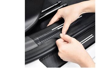 Tuning oprema: Stikeri za prag automobila - karbon BMW M. Set od 4 nalepnice za prag — 8