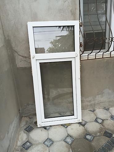 Pəncərələr: PVC pəncərə bloku - Material: ağ PVC profil - İki bölməli — 1