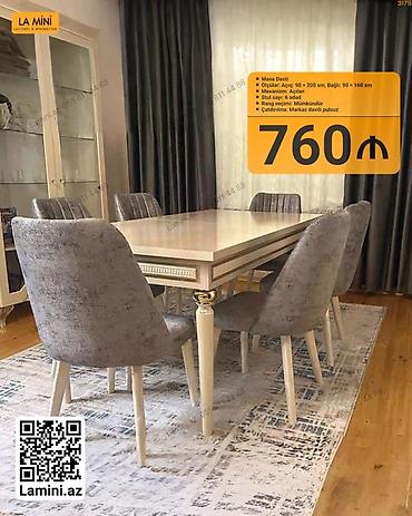 Ev və bağ: Masa Dəsti – La Mini - Açılan mexanizmlə masa - Ölçülər: Açıq 90×200 — 1