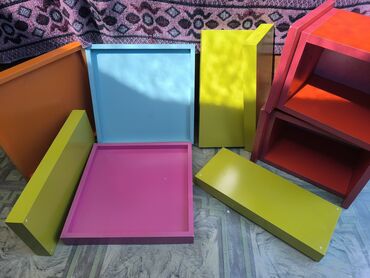 значки аниме: Красочные деревянные подставки, ящички для декора