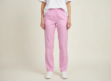 spodnie lidl damskie: Material trousers for women, size L