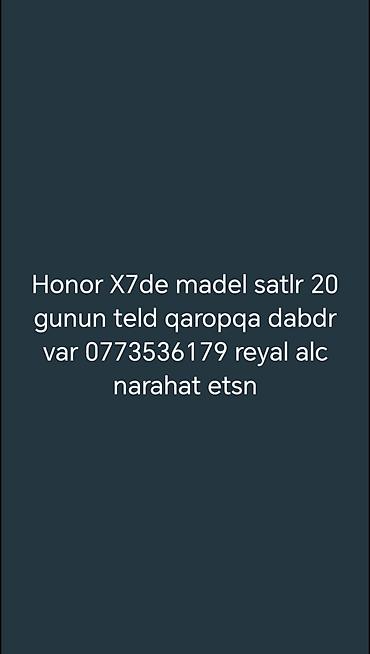 islenmis plansetlerin satisi: Honor X7 — 1