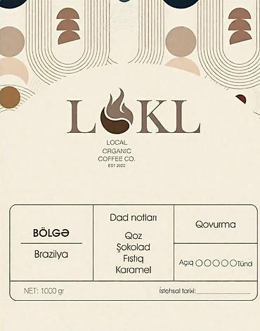 alça satışı 2023: LOKL Coffee Co. – Brazil Santos təbii qəhvə dənələri - Mənşə — 2