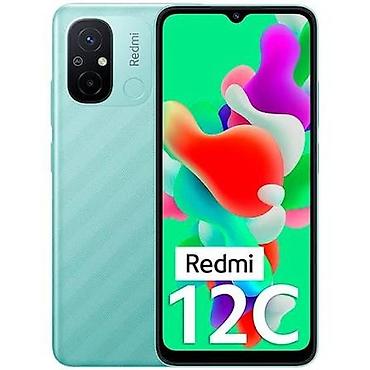 смарт: Redmi, Redmi 12C, Б/у, 128 ГБ, цвет - Зеленый, 2 SIM — 1