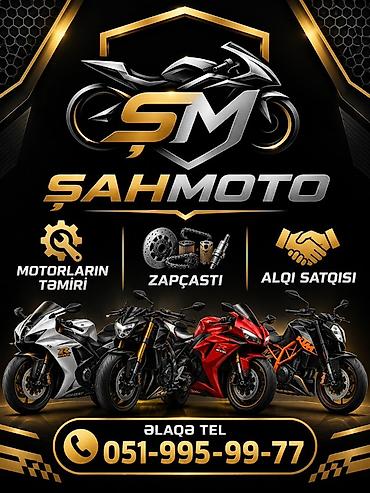 Avtoservis, nəqliyyatın təmiri: ŞAHMOTO – motosiklet servisi və mağazası şəmkirdə - Motorların — 1