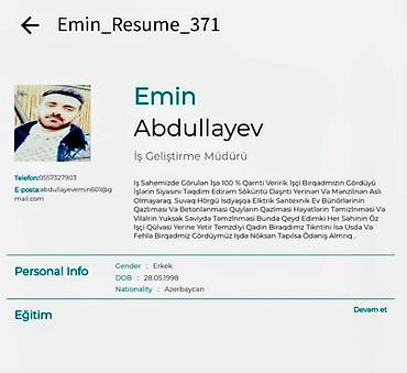 Bitirmə işləri: Xidmət: Tikinti və təmir işləri üçün peşəkar briqada Təsvir: - Daxili — 1