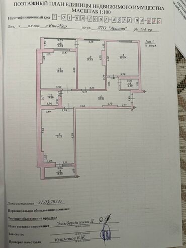 элитка в бишкеке цены: 3 комнаты, 101 м², Элитка, 6 этаж