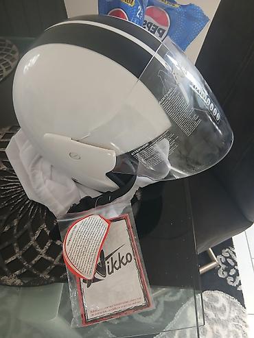 Oprema za bicikliste: Otvorena (jet) kaciga za skuter/motocikl - Brend: Sparco (plavo-bela) — 3