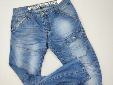 sweter piórkowy na drutach: Jeans for men, size L (EU 40)