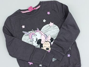 fioletowy sweterek z guzikami: Bluza, Disney, 9 lat, 128-134 cm, stan - Idealny