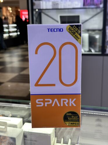 Tecno: Tecno Spark 20, Новый, 128 ГБ, цвет - Серый, В рассрочку, 2 SIM