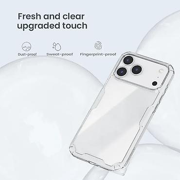 Maske i futrole za telefone: Futrola NILLKIN Nature Pro za iPhone 17 Pro Max (6.9) bela. Uz brzu — 6