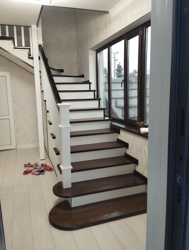 Деревянные лестницы: Лестница,жасайбыз, фанера,шпон,соснадан — 25